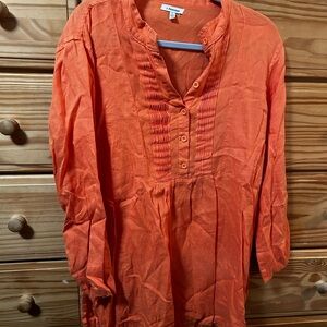 J. Peterman Bright Orange Shirt